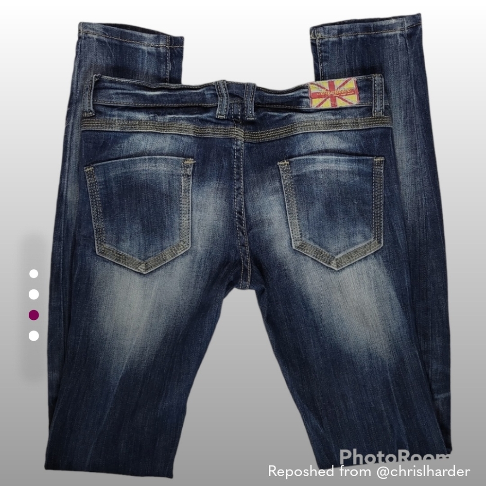 Machine Blue Jeans Distressed